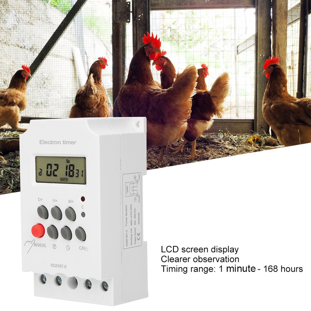 Soxii Microcomputer Time Control Switch KG316T‑II Digital Timer ...