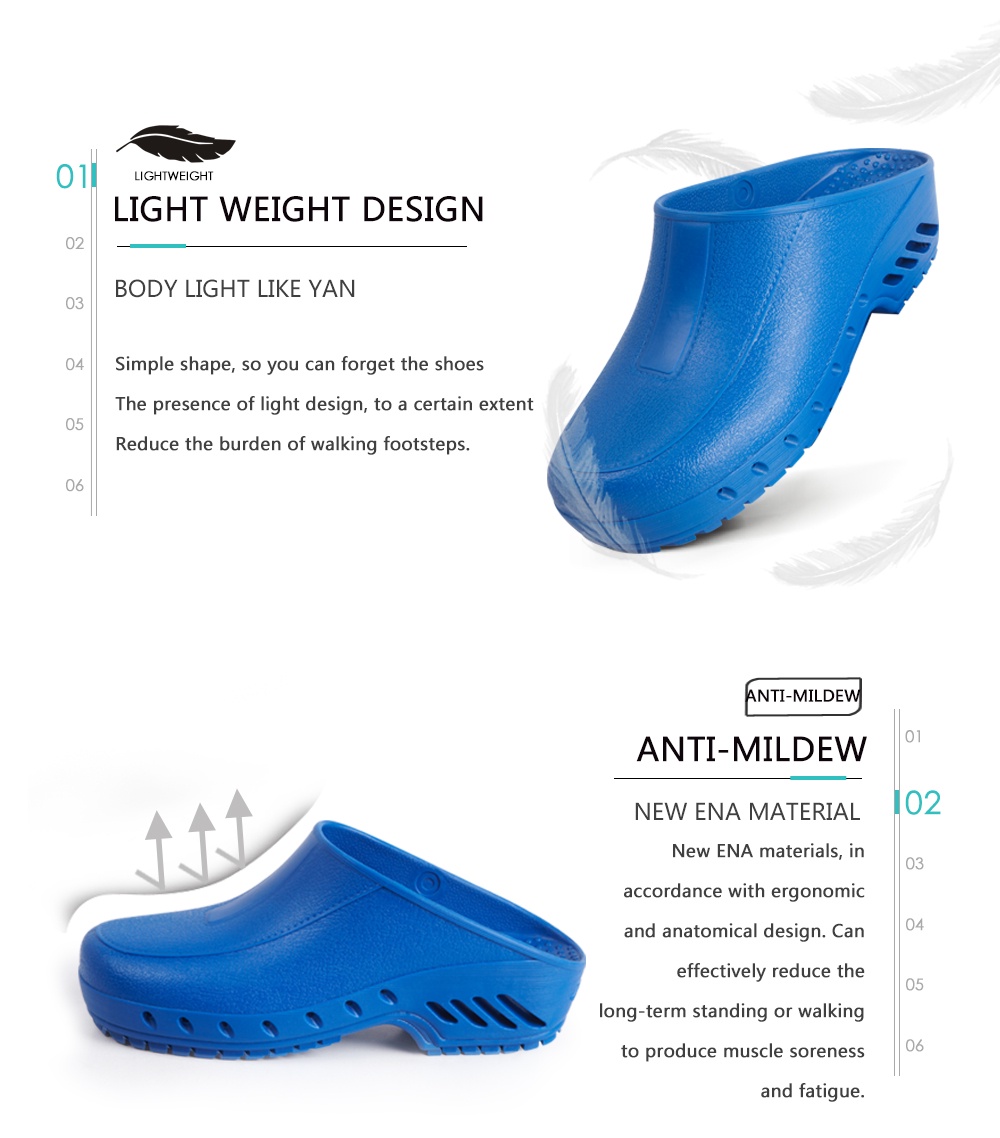 ANNO Medical Shoes Classic Anti-static Anti Bacteria Surgical Clogs ...