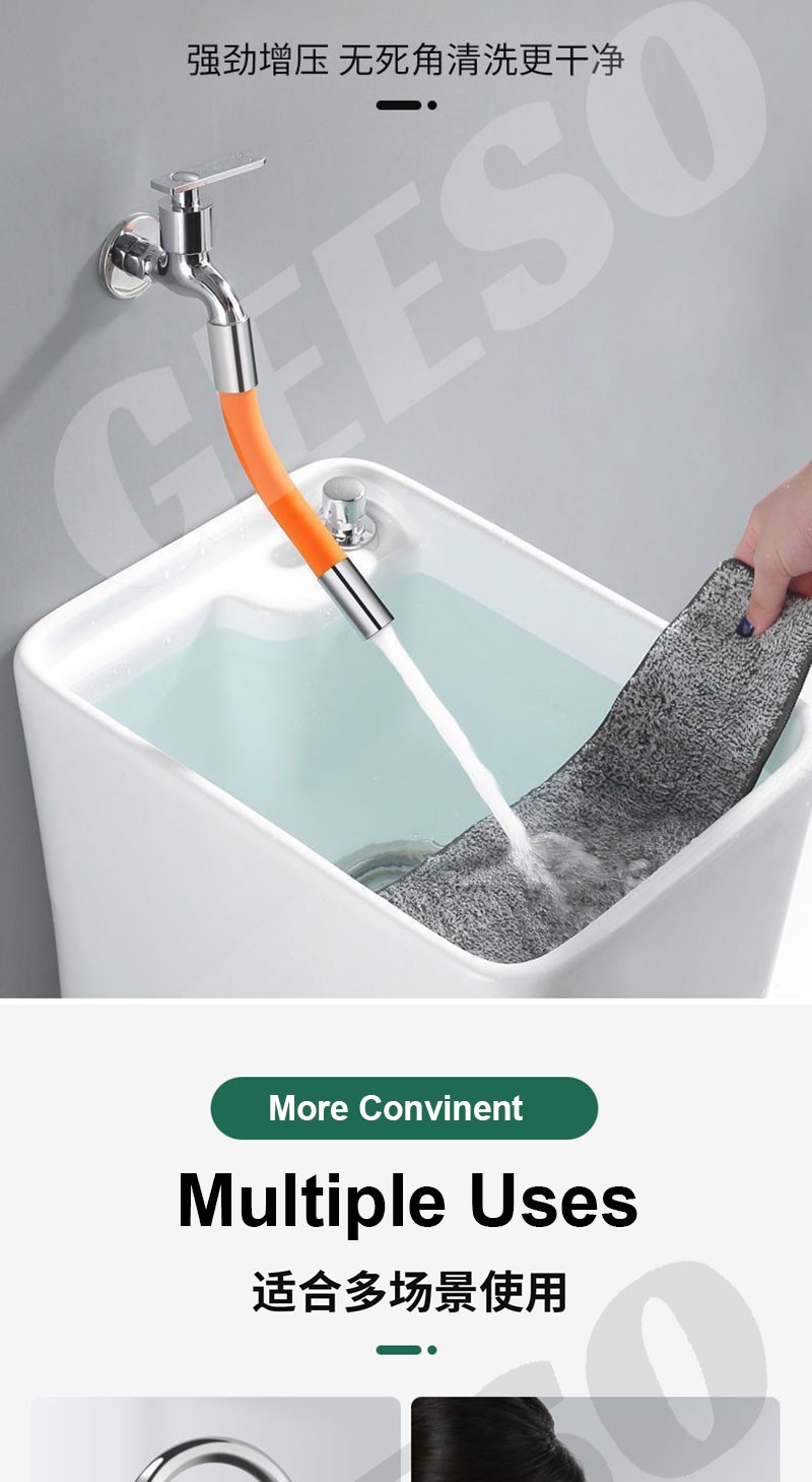 GEESO Faucet Extension Hose Extender Pipe Faucet Extender Pipe Tube