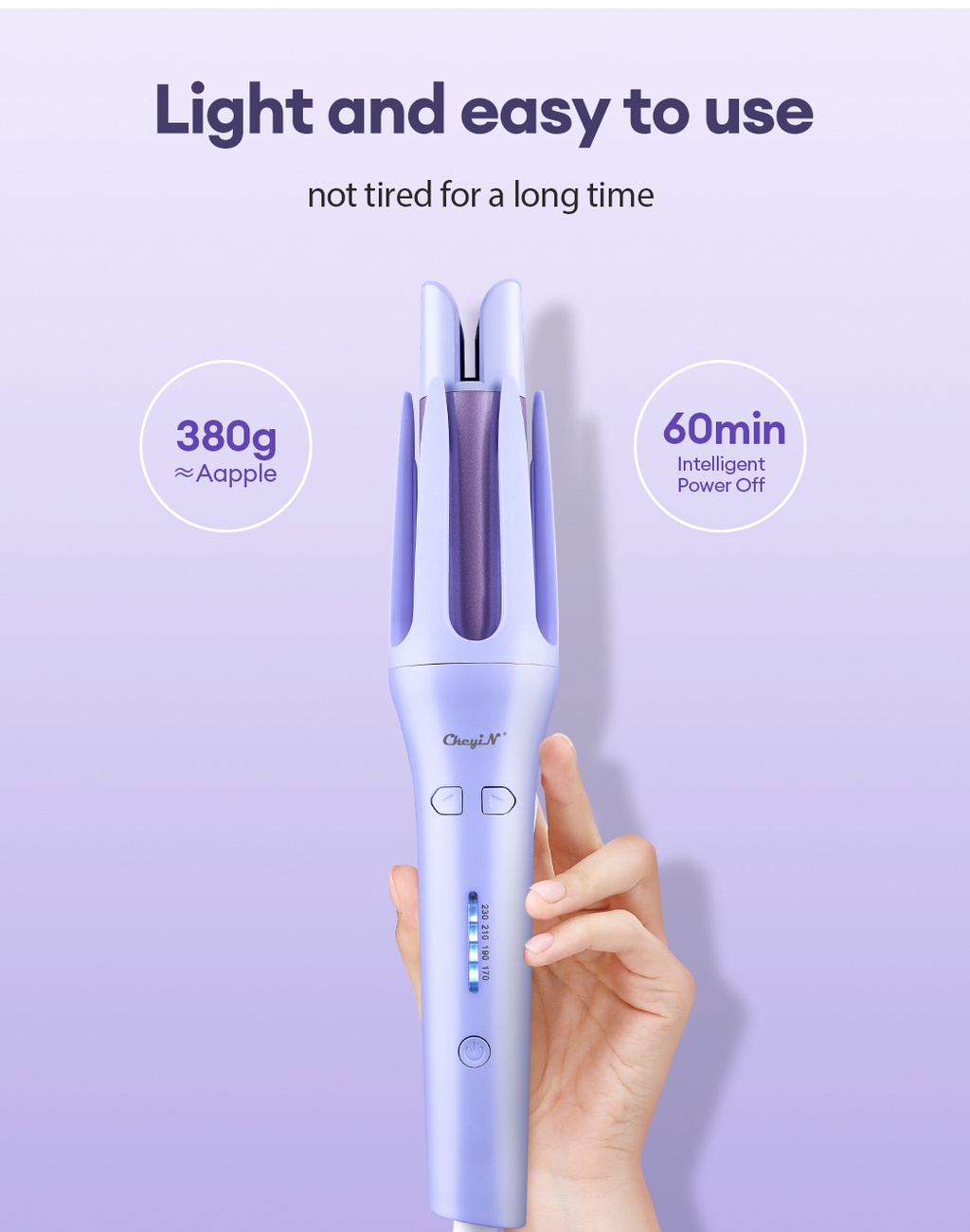 CkeyiN Automatic Curler Ceramic Curler 32mm Ceramic Curling Machine ...