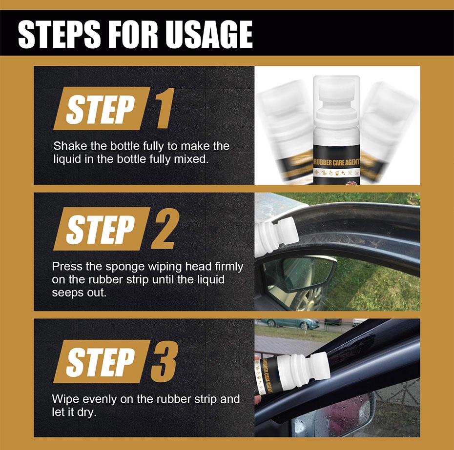 SEAMETAL 100ml Car Rubber Curing Agent Car Dirt Remover Rubber ...