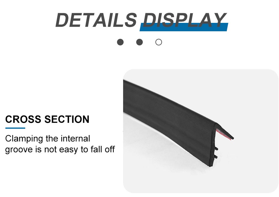 SEAMETAL Car Window Sealing Strip Rubber 7shaped Seal Strips for Auto