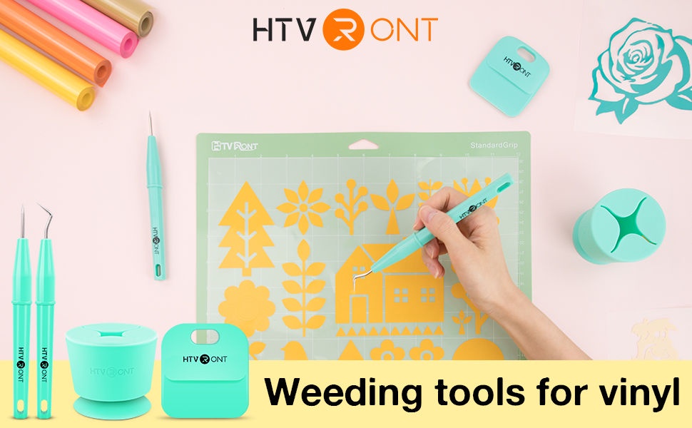 HTVRONT 4 Pack Green Scrap Collector Craft Weeding Tool Kits,for Vinyl ...