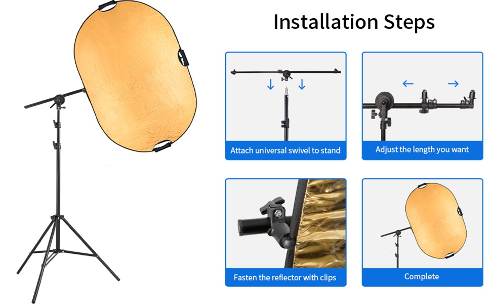Godox Ad200 Selens 24x36inch/60x90cm Light Reflector Stand Kit