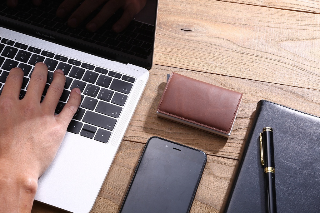 Men Wallet Rfid Cardwallet Card Holder Wallet Mini Slim Wallet PU