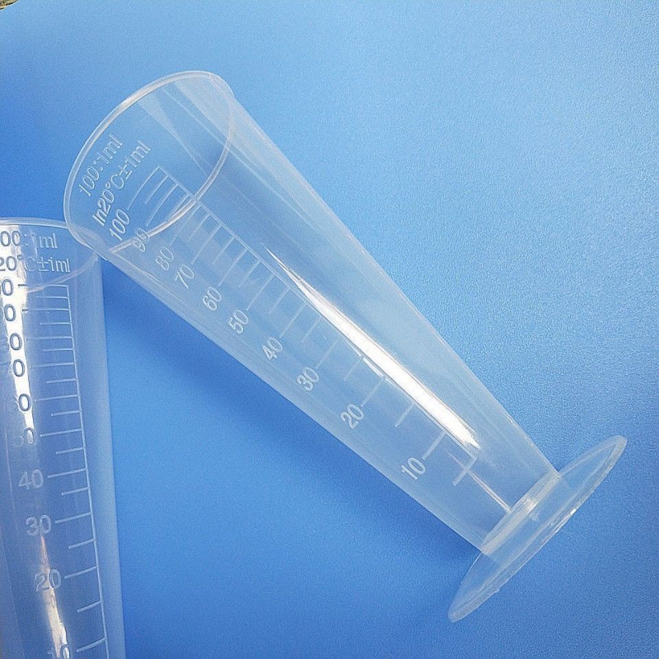 25/50/100ml Triangle Measuring Cup Lab Plastic Conical Graduated ...