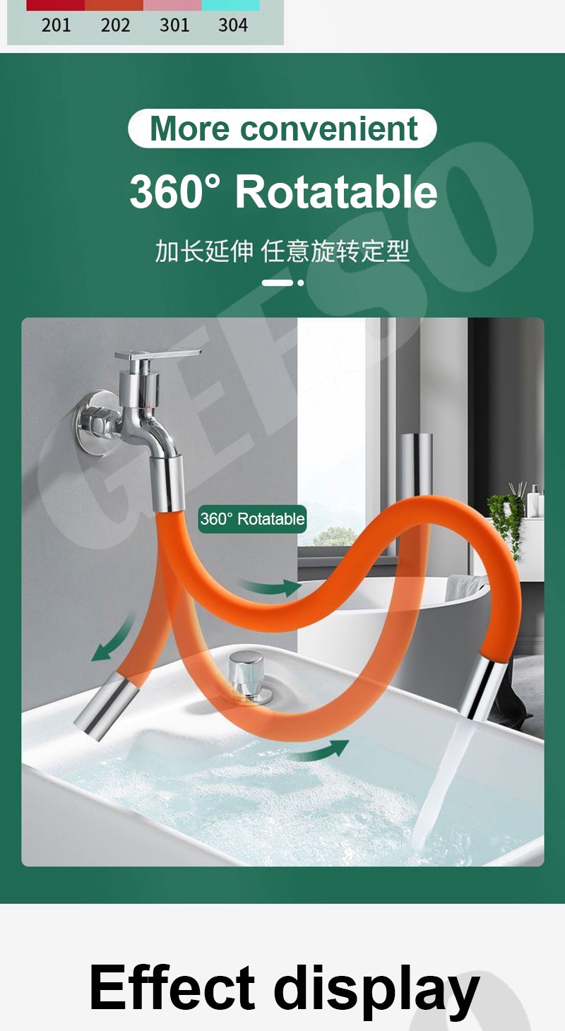 GEESO Faucet Extension Hose Extender Pipe Faucet Extender Pipe Tube