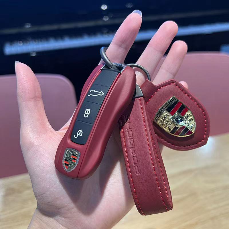 Suitable for Porsche key shell Cayenne macan key bag Paramela 718 key ...