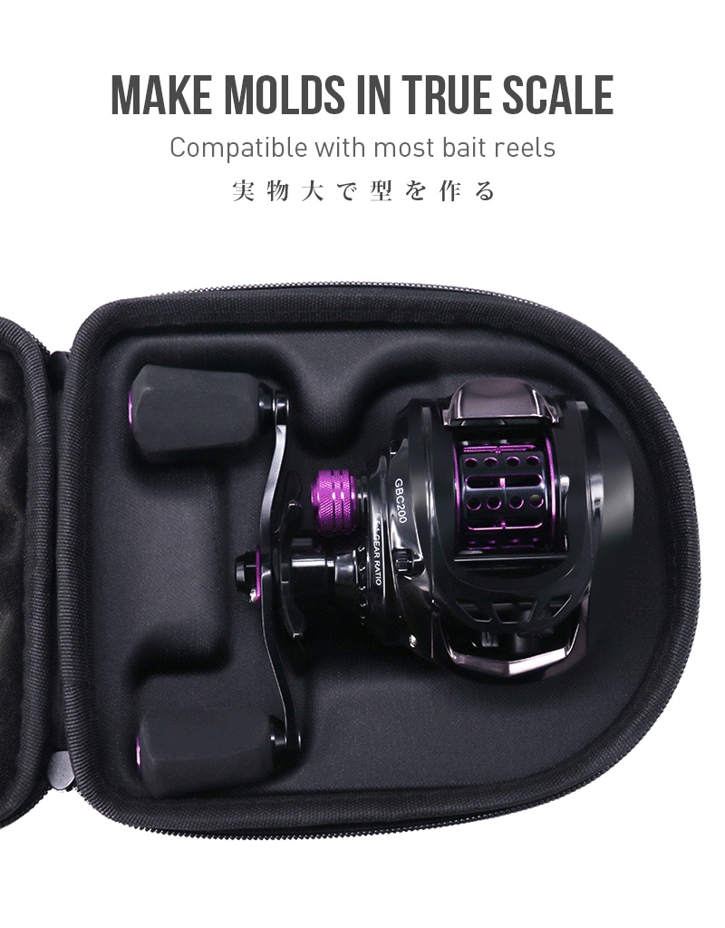 Absorbing Baitcasting Reel Bag With Black Body And Blue