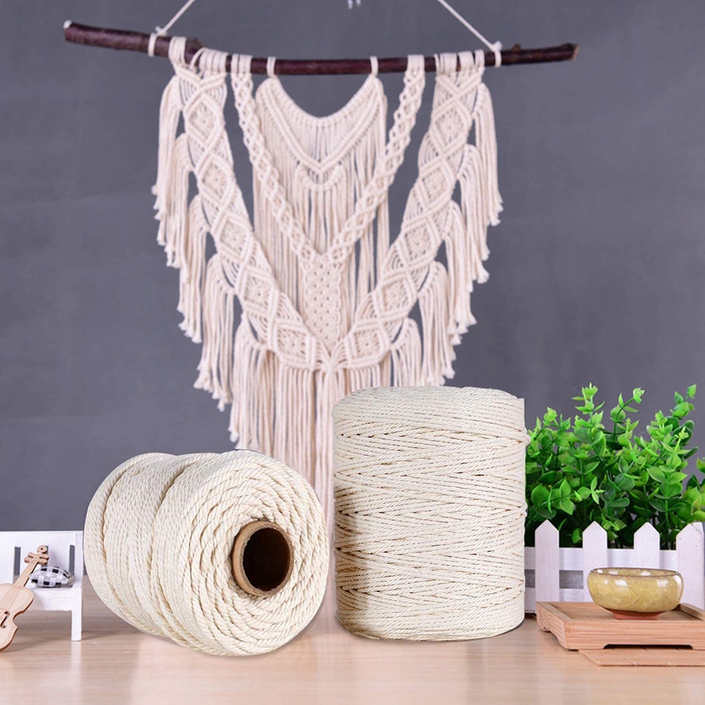 【Ready stock】1-10mm Macrame Rope Twisted String Cotton Cord For ...
