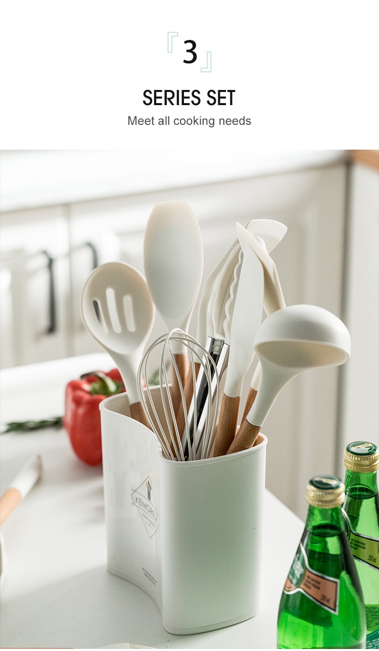 KEMORELA White Silicone Kitchenware Cooking Tools sudip Kitchen ...