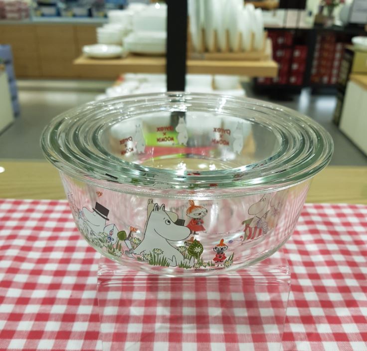 Pyrex x Moomin Air Tight Food Container Round Square Rectangle Storage ...