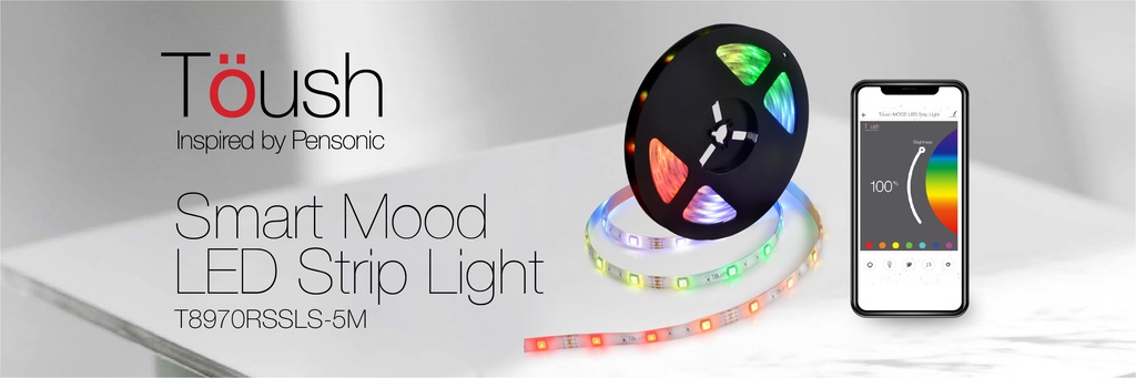 Toush Smart Mood LED Strip Light C/W Toush APP | T8970RSSLS-5M | Shopee ...