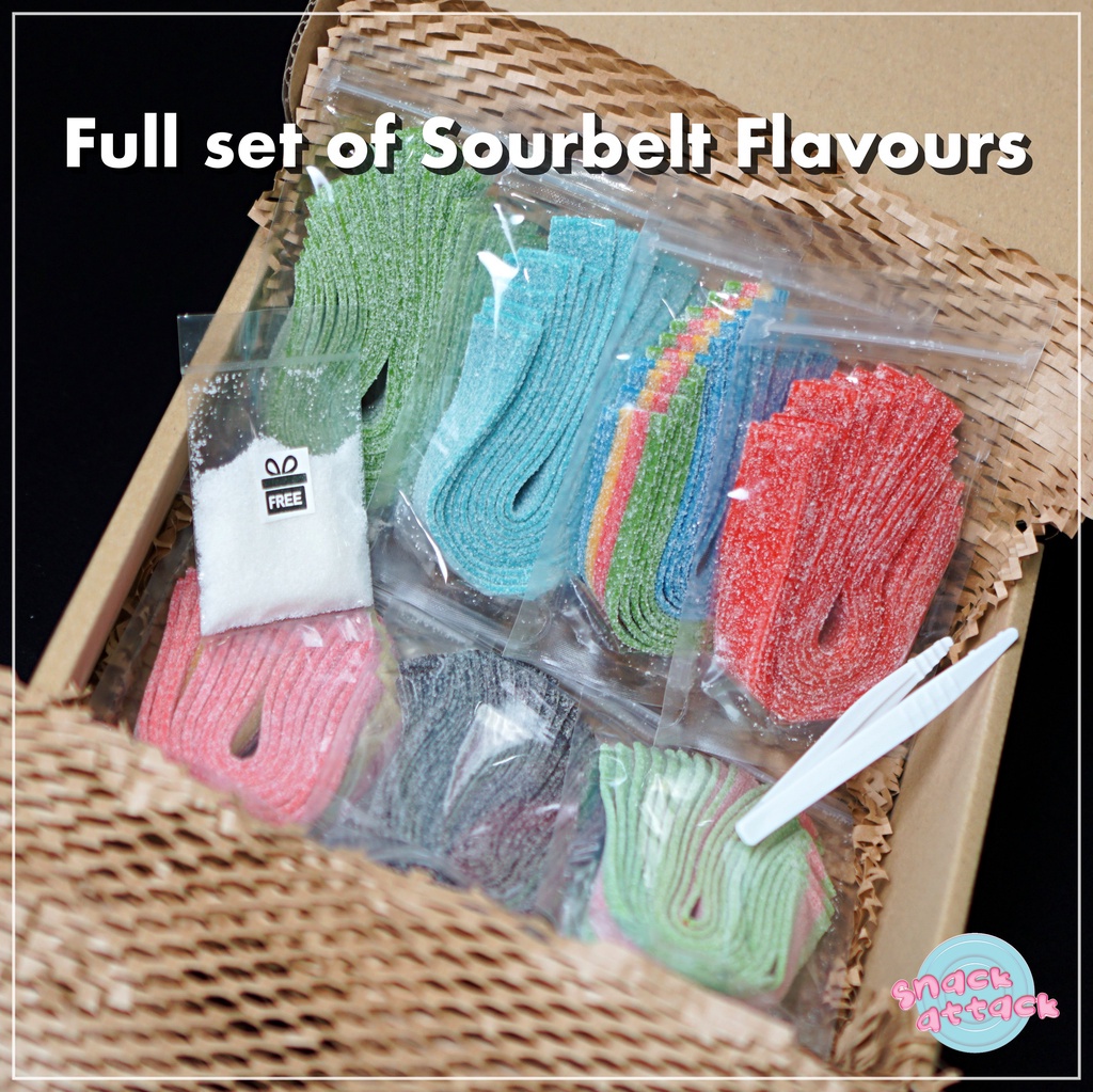 Sour Candy Box Sourbelts Fullset Giftbox Collections Sour Powder Snack ...