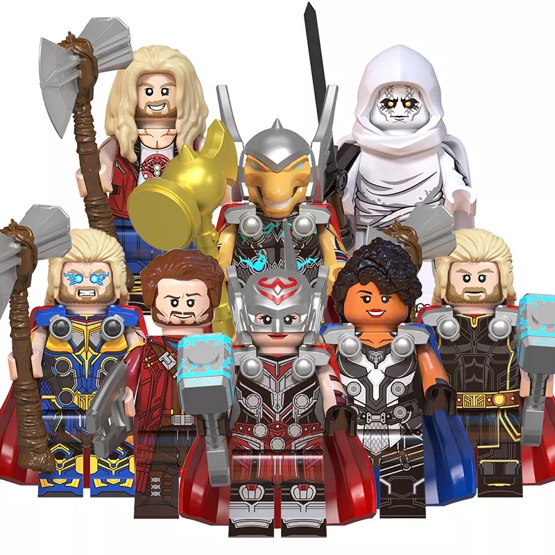 Love and Thunder minitoys Super Heroes Thor Block Toys WM6146 | Shopee ...