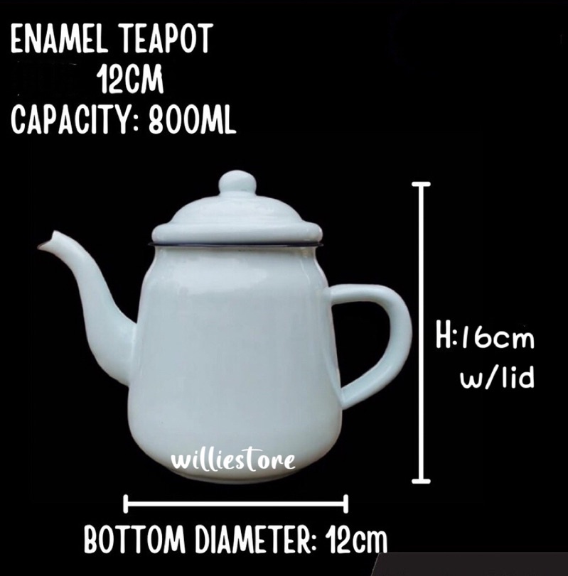 Enamel Teko Traditional Nostalgic Vintage/ Enamel Teapot/ Enamel Kettle