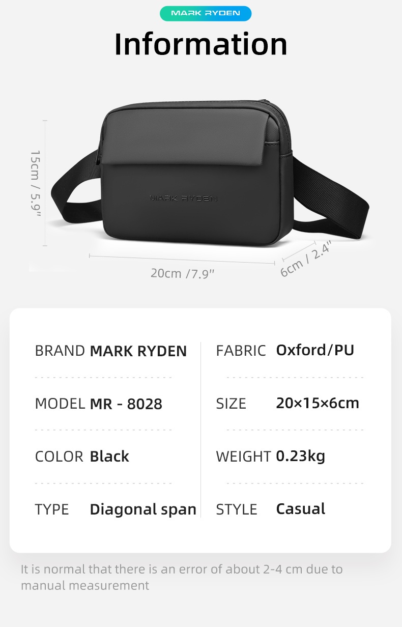 MARK RYDEN Crossbody Men Shoulder Bag Mini | Shopee Malaysia