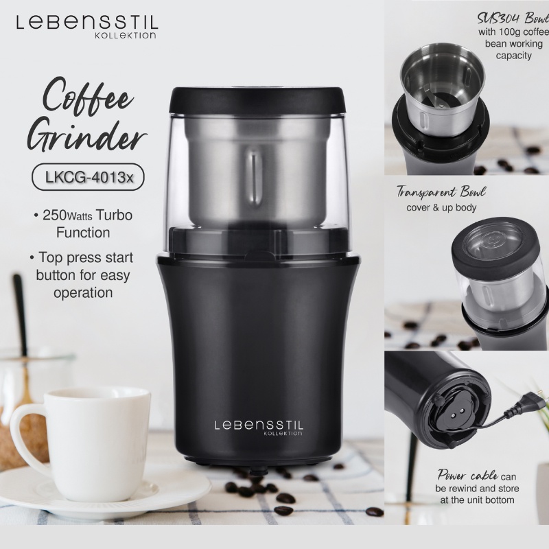 Lebensstil Kollektion Electric Turbo Coffee Grinder LKCG4013X