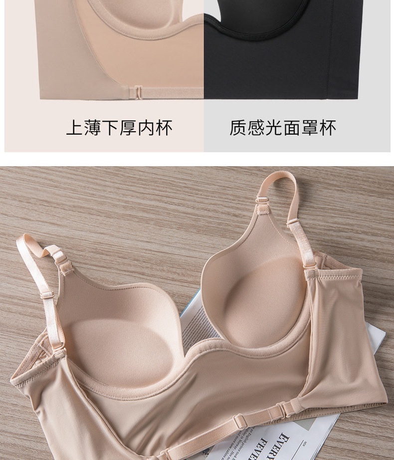 Underwear for Women Bare Back Lingerie Without Steel Ring Bra Invisible  Push Up Bras for Large Breasts Lingerie for Bigger Sizes - AliExpress