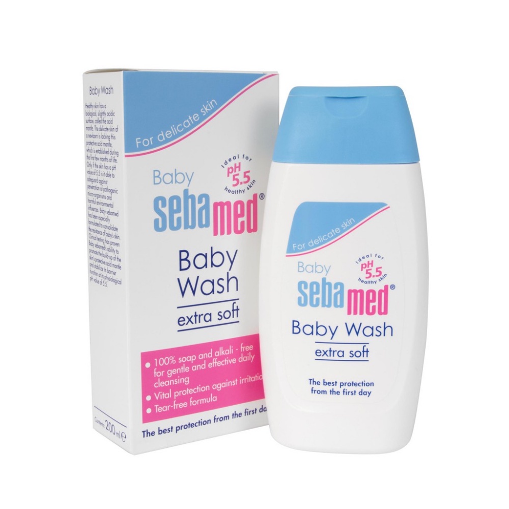 Sebamed Baby Wash Extra Soft 200ml/400ml (pH Head to Toe Wash