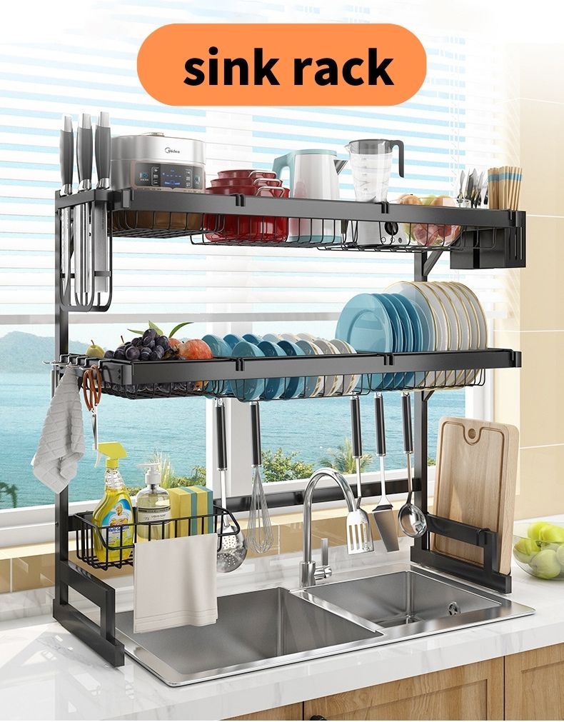 Rak Pinggan Sinki Rack Dish Sink Rak Sinki Dapur Stainless Steel ...