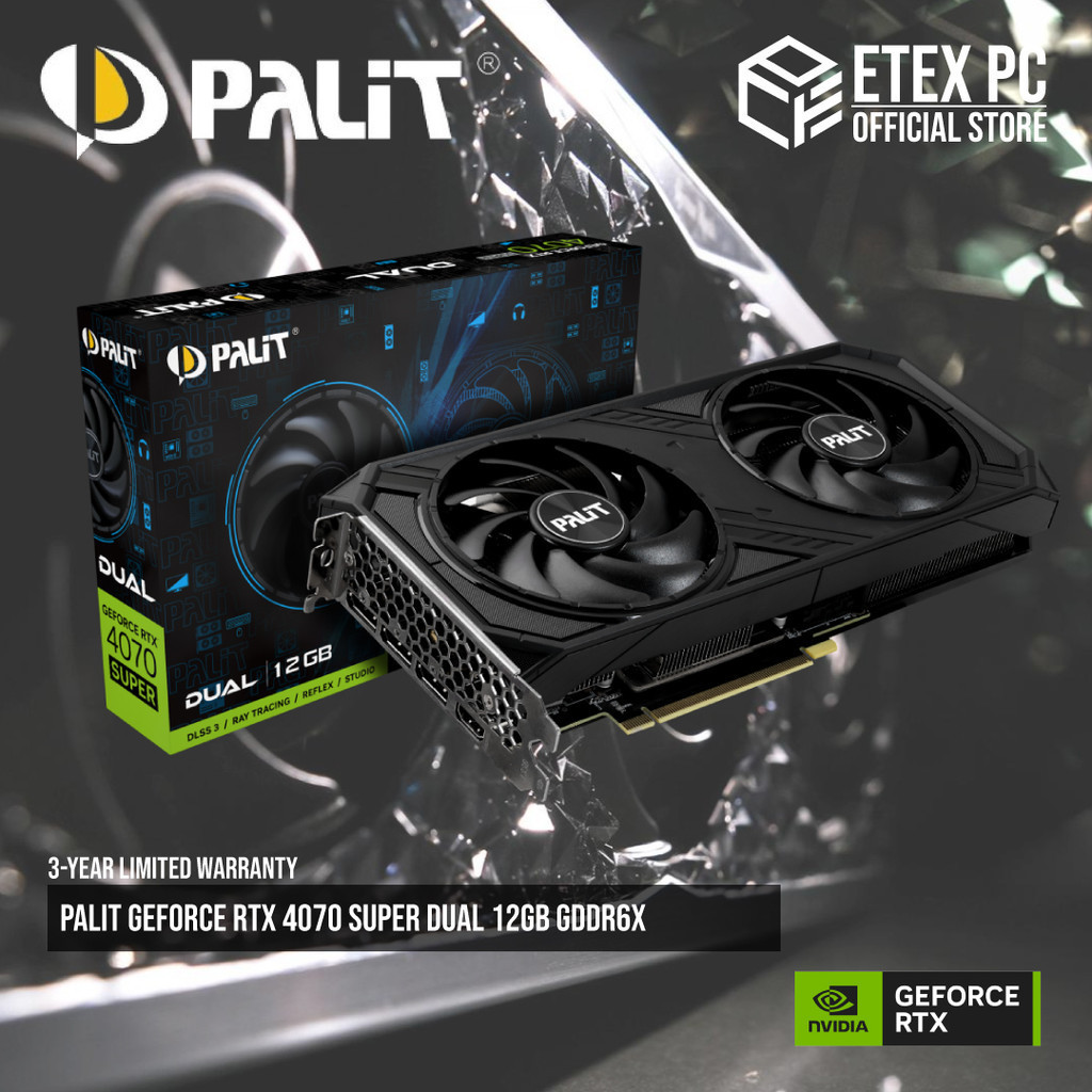 Palit GeForce RTX 4070 Dual 12GB Palit NVIDIA® GeForce RTX™ 4070