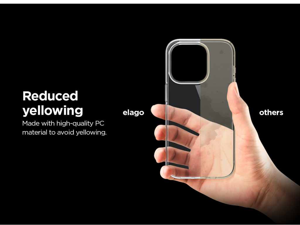 elago iP15 Series Clear Hybrid Case Compatible for iPhone 15 Series ...