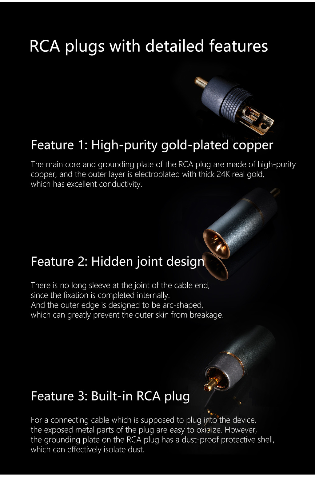 ddHifi RC30A/RC40A/RC30B, Shielded Silver RCA Cable: RCA to Balance 4.4 ...