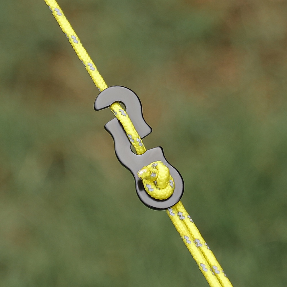 Tent Rope Outdoor Camping Adjustable Stopper Wind Cord Fastener S Shape ...