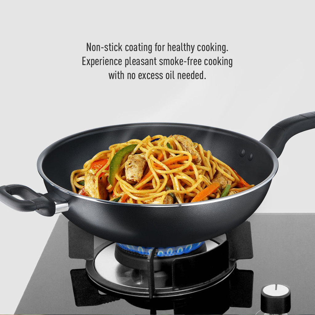 Tefal Cook Easy Non-Stick Wokpan (32cm) | Shopee Malaysia