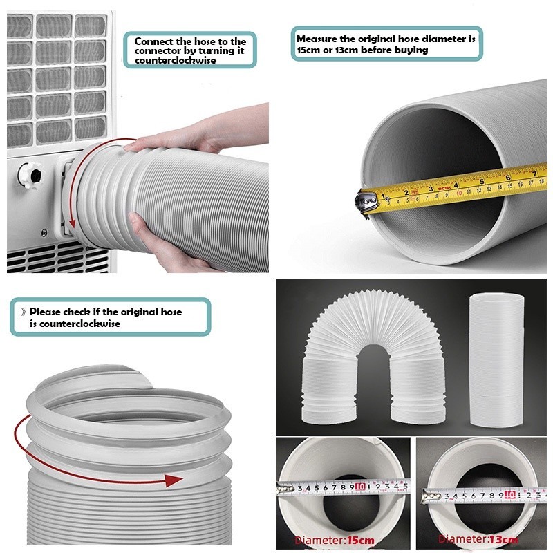 13Cm/15Cm Diameter Universal Portable Aircond Hose Air Conditioner