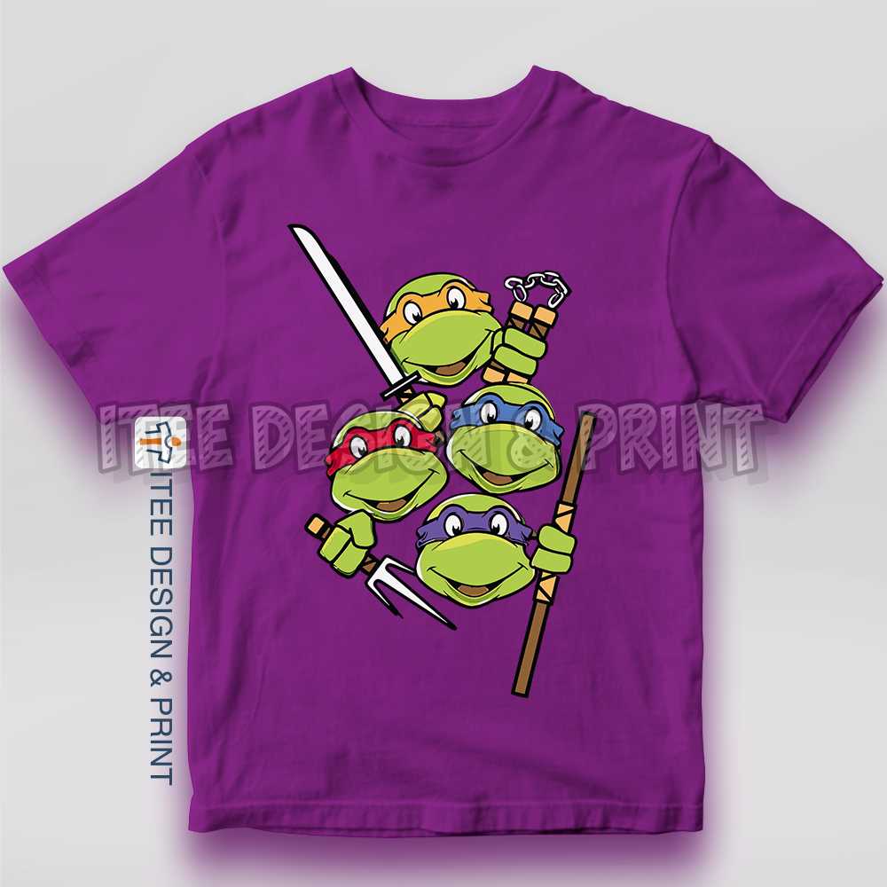 Kids Blue Teenage Mutant Ninja Turtle Print T-Shirt (5-12yrs