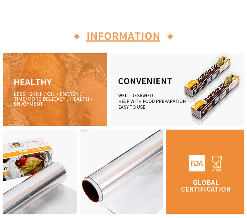 [CHEFMADE.os] Heavy Duty Aluminum Foil Roll BBQ Baking Aluminum Foil ...