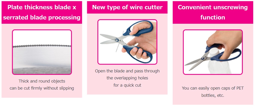 PLUS Fit Cut Curve Multi Purpose Heavy Duty Scissors (Wire Cutting ...