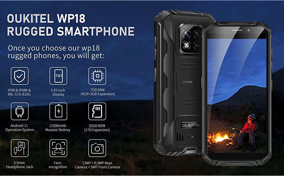 Écran Tactile + LCD Pour Oukitel WP18 5.93" - Neuf Avec Outils Et Colle