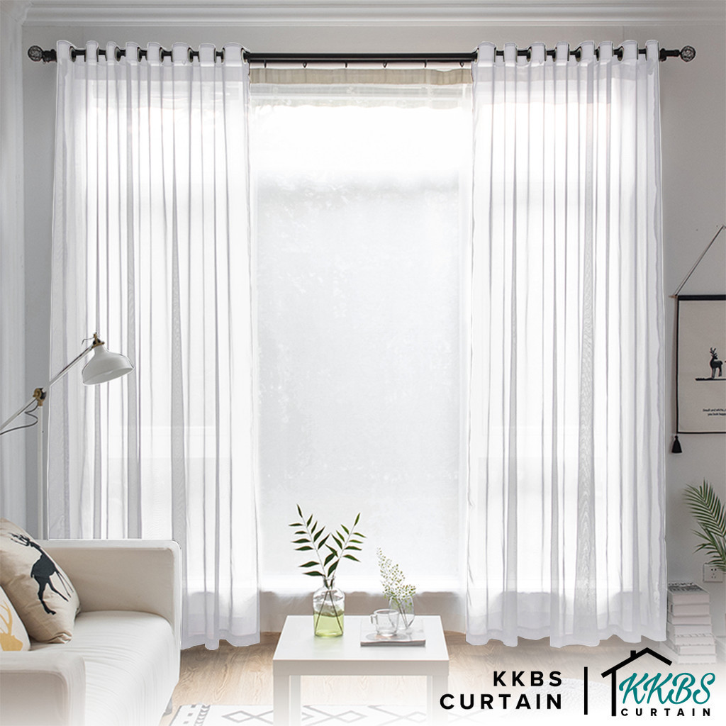 KKBS CURTAIN Bianca Langsir Raya 2026 Sheer Curtain Custom Made Hook ...