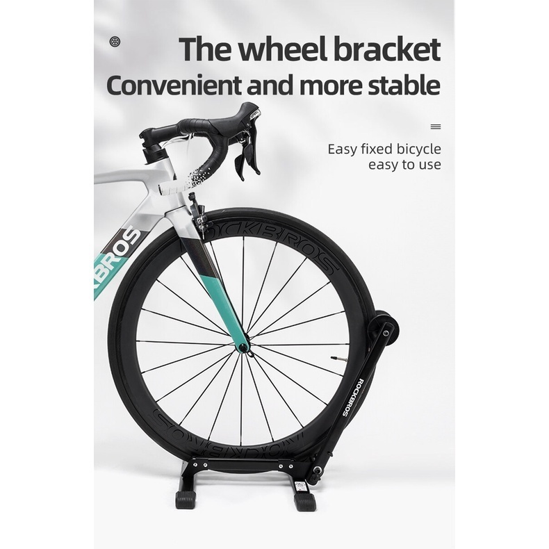 【MY Delivery】ROCKBROS Bike Parking Rack Carbon Steel Foldable MTB Stand ...