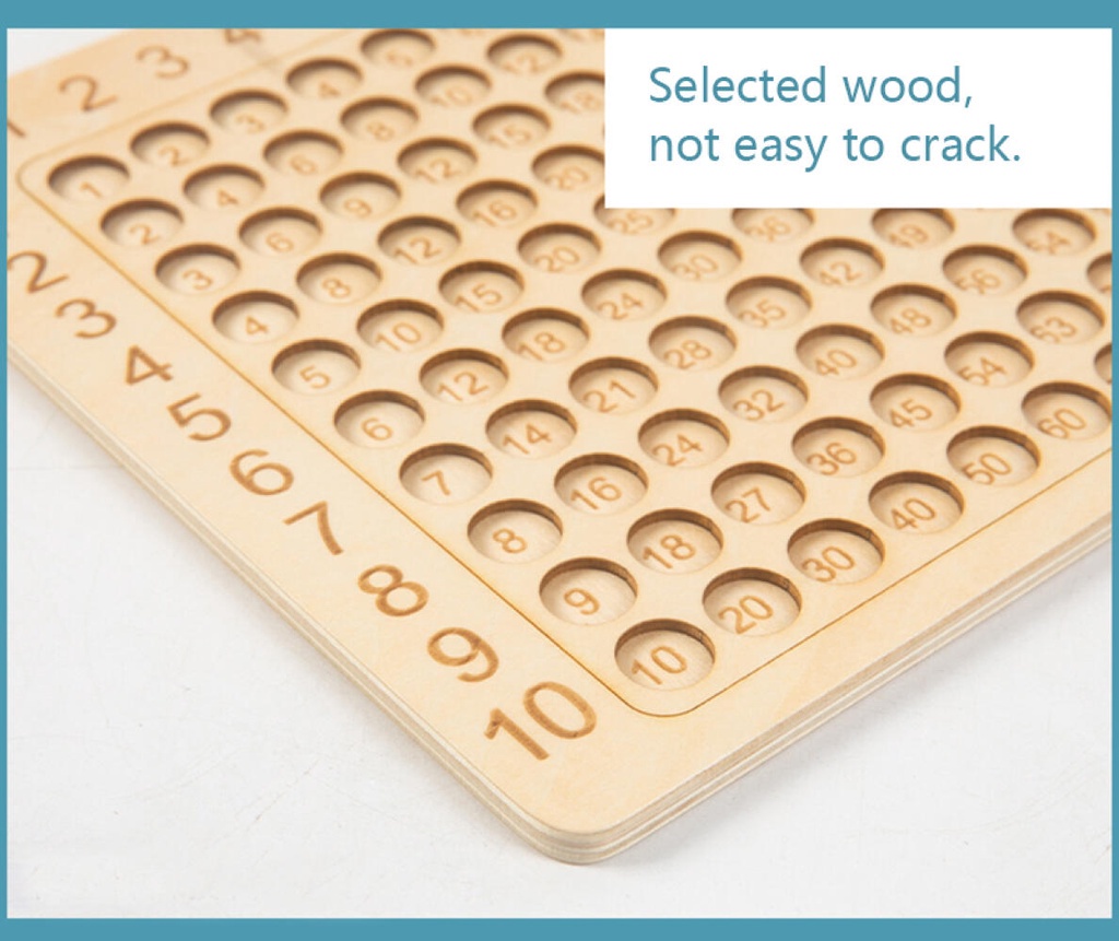MONTESSORI MULTIPLICATION WOODEN BOARD GAME KIDS LEARNING EDUCATIONAL ...