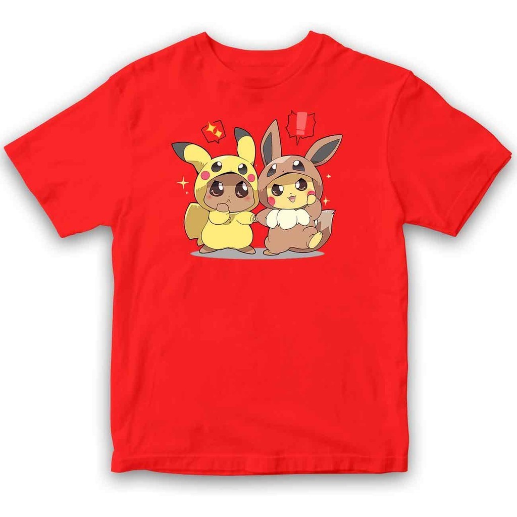 Baju Pikachu Pokemon Fashion Shirt Lelaki Tshirt Budak Anime Kids Dress ...