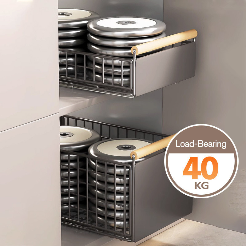 Cambond【Foldable】Pull-out Basket Kitchen Racks Organizer Under Sink ...
