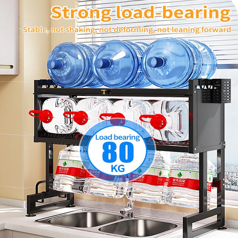 SKOI 85cm/95cm/105cm Kitchen Sink Rack With Cabinet Door Rack Knife ...