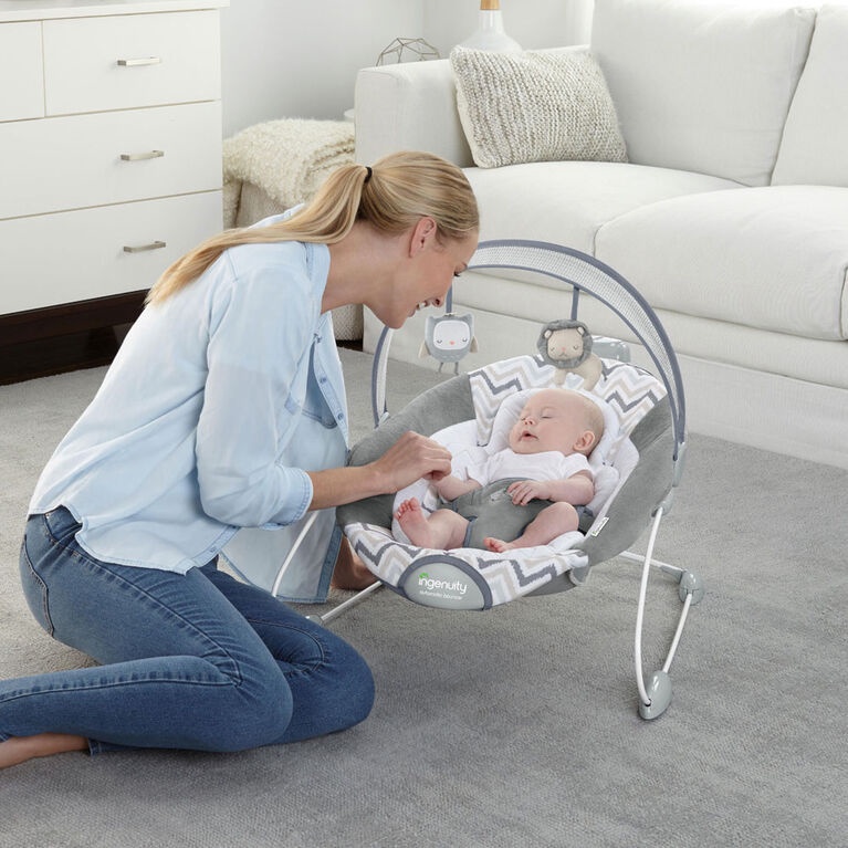 Ingenuity SmartBounce Automatic Bouncer Baby, Auto Bounce Rocker ...