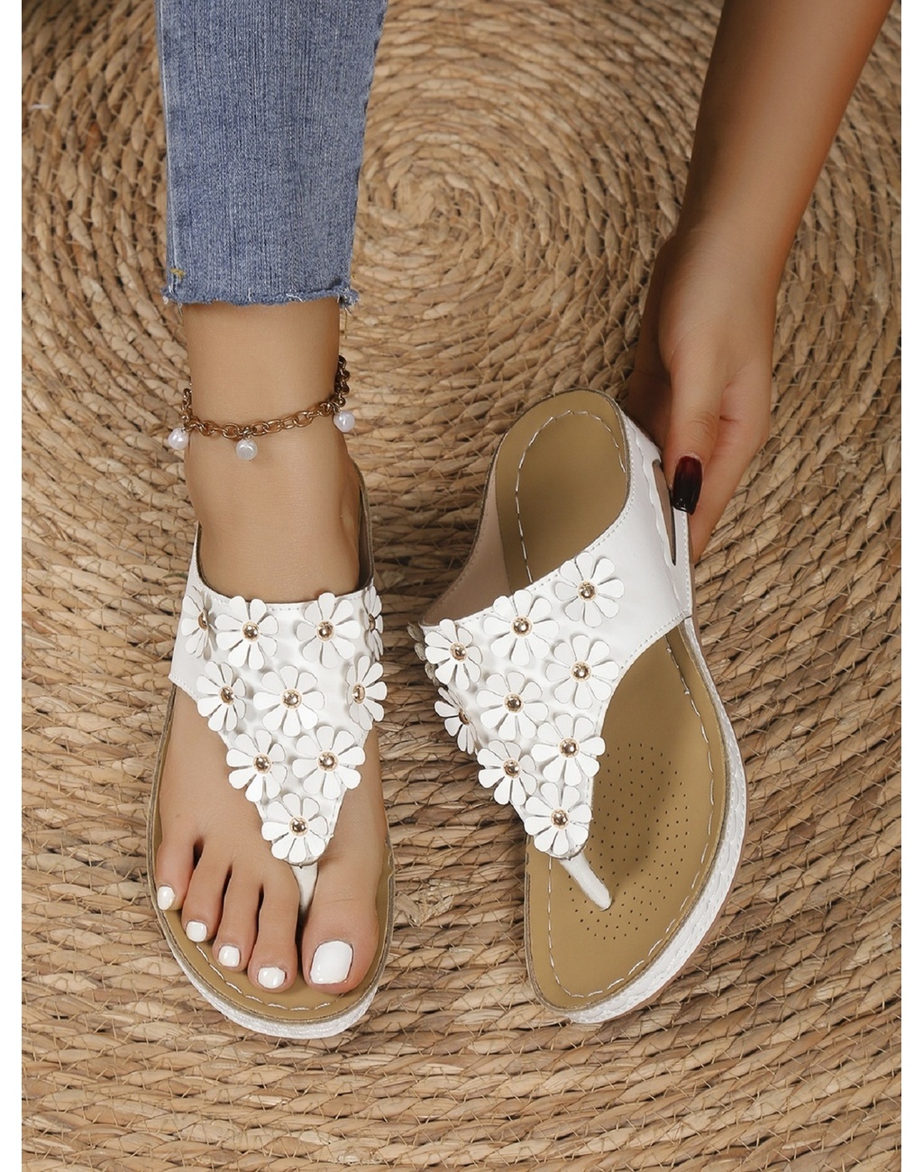 Raya Wedge Woven Slide main image 1