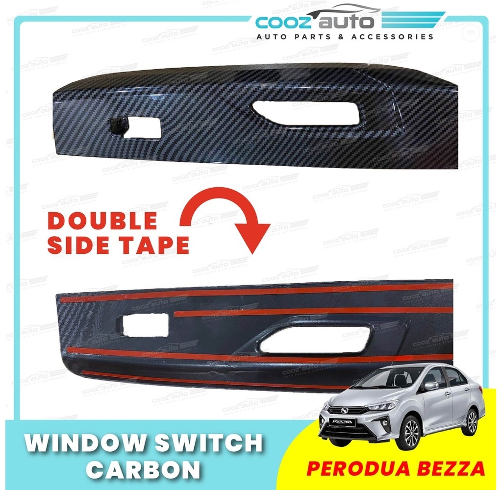 Perodua Bezza 2016 - 2024 Car Window Switch Panel Frame Cover Garnish ...