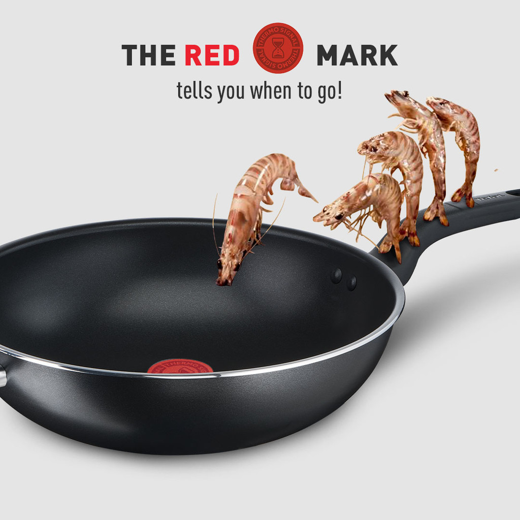 Tefal Cook Easy Non-Stick Wokpan (32cm) | Shopee Malaysia