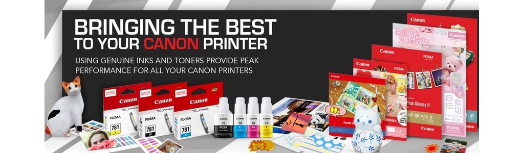 Canon Ink Bottle GI-71 Black (135ml) Color (70ml) Refill Canon G Series ...