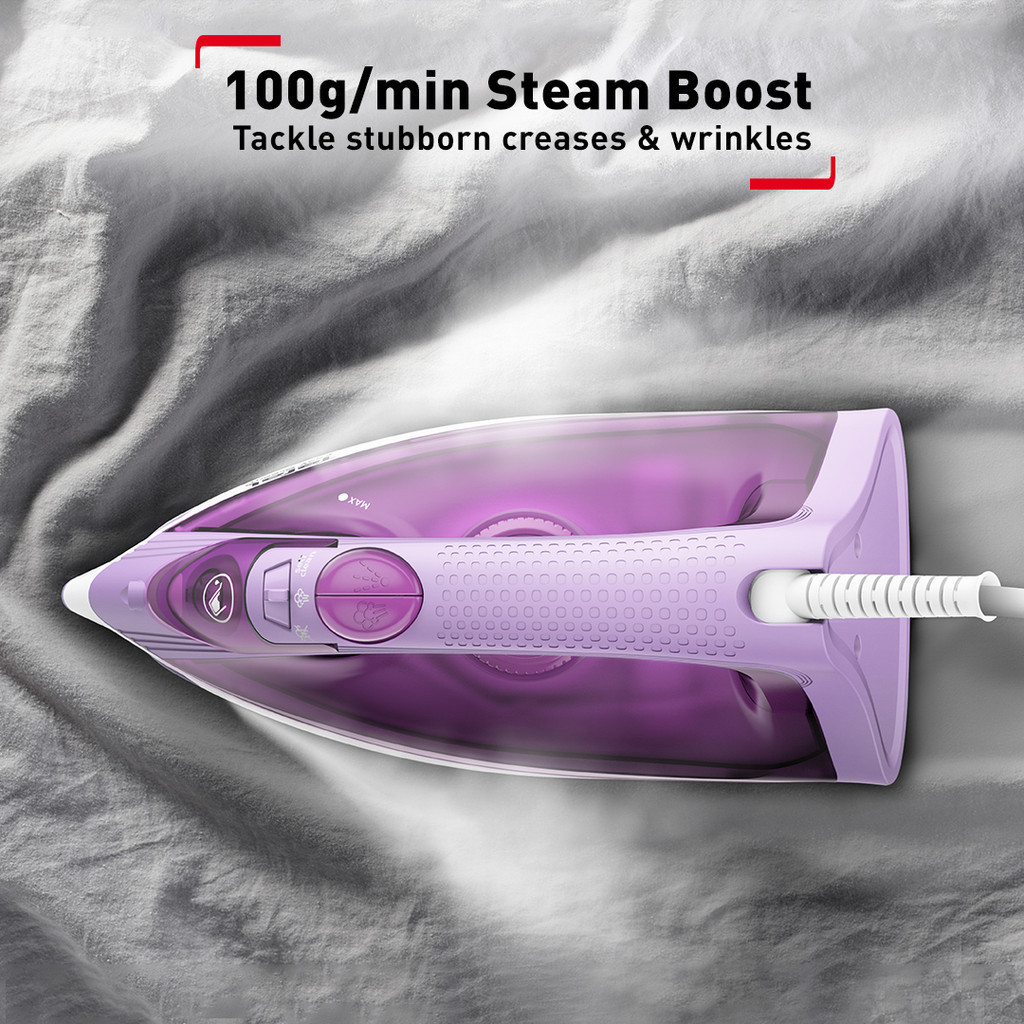 Tefal Easy Steam FV1953 Steam Iron (1200W, 20/100g/min steam output ...