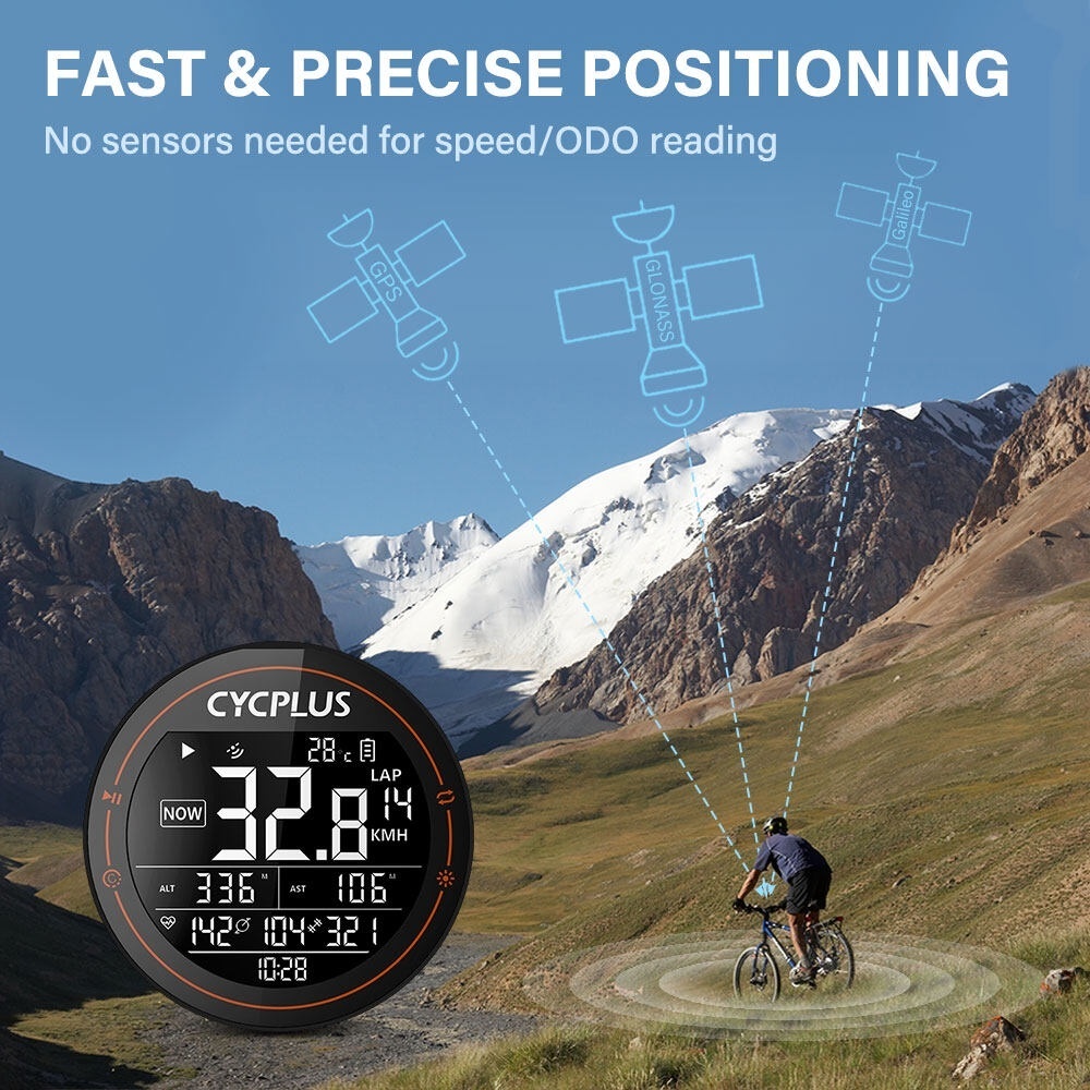 ROCKBROS M2 Bike Computer Power Cadance Heart Rate Display Speedometer ...