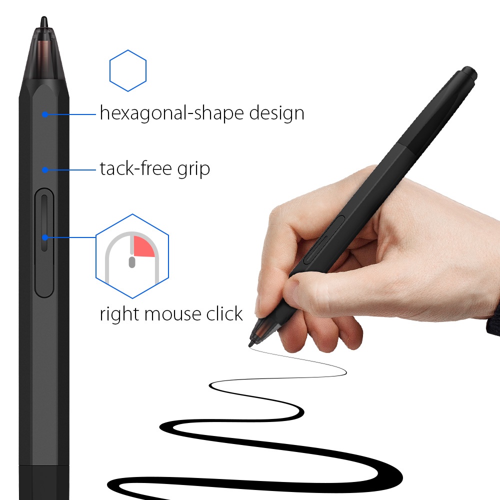 XP-PEN P06/SPE49/PH02 Passive Stylus For XP-PEN Deco 02 and XP-PEN ...