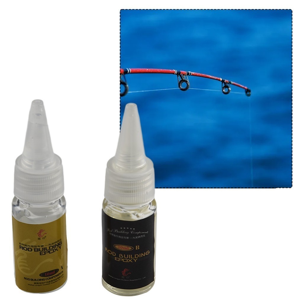 {sustore} 2×10/20ml Fishing Rod Building Epoxy Thread Coating Rod ...